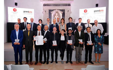 Cerimonia di premiazione del Grand Prix 2015 presso l'università IUAV di Venezia