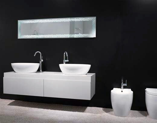 GSI presenta il lavabo Panorama da appoggio con vaso e bidet big