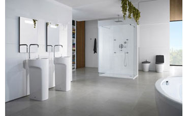 Roca presenta il nuovo lavabo Amberes con rubinetteria integrata