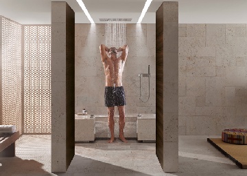 Rubinetteria per doccia in postura seduta Comfort Shower