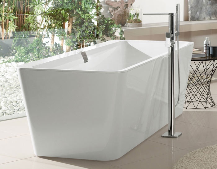 Squaro Edge 12 di Villeroy & Boch: vasche da bagno con bordo sottile di 12 mm