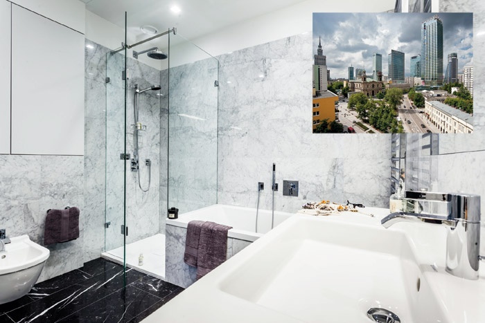 Varsavia, Cosmopolitan Tower: le vasche da bagno e i piatti doccia smaltati di Kaldewei per nuovi appartamenti di lusso