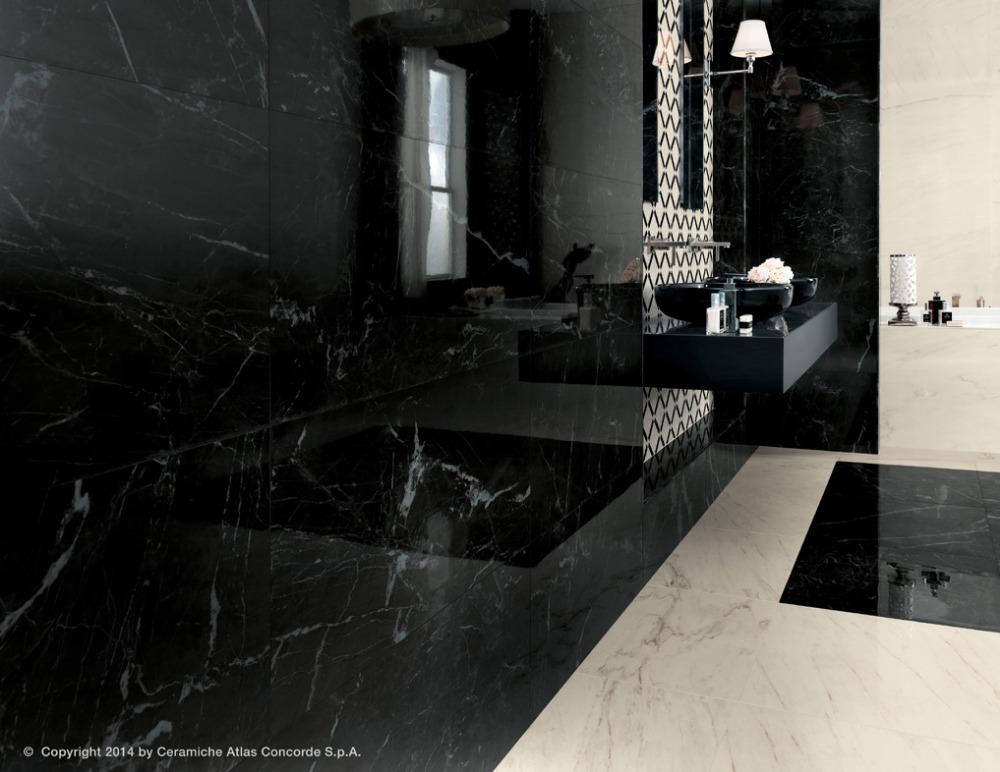 Gres porcellanato effetto marmo Marvel PRO - Noir St. Laurent