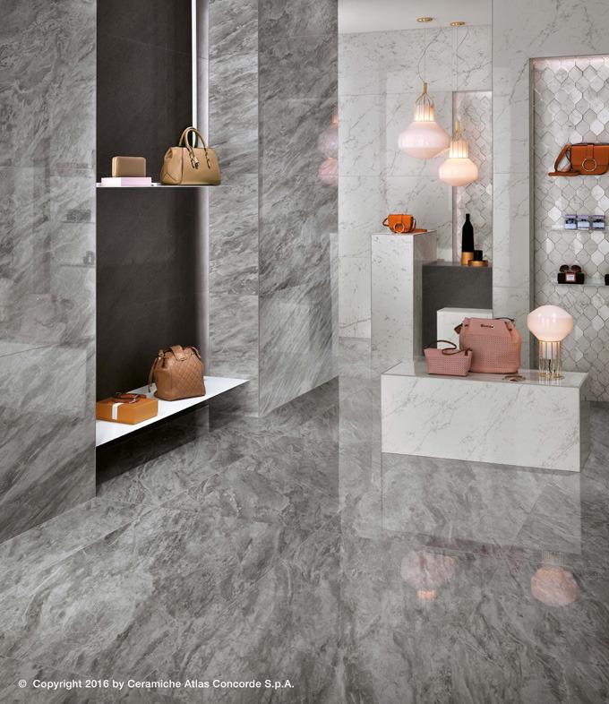 Pavimenti e rivestimenti effetto marmo Marvel Stone - Bardiglio/Basaltina