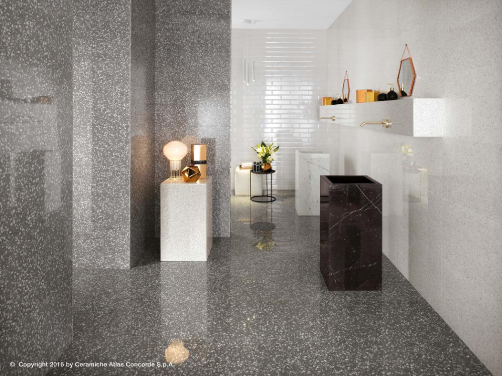 Pavimenti e rivestimenti effetto marmo veneziano Marvel Gems - White/Grey