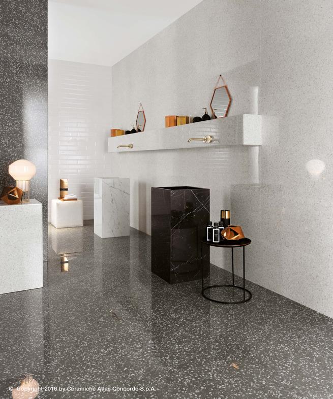 Pavimenti e rivestimenti effetto marmo veneziano Marvel Gems - White/Grey