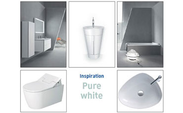 Duravit propone bagni eleganti dal colore bianco puro