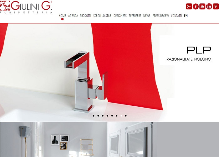 Rubinetteria Giulini presenta il nuovo sito web aziendale