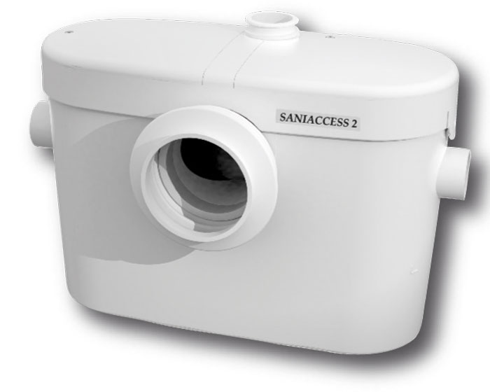 SANIACCESS 2 - trituratore per WC che collega anche un lavabo